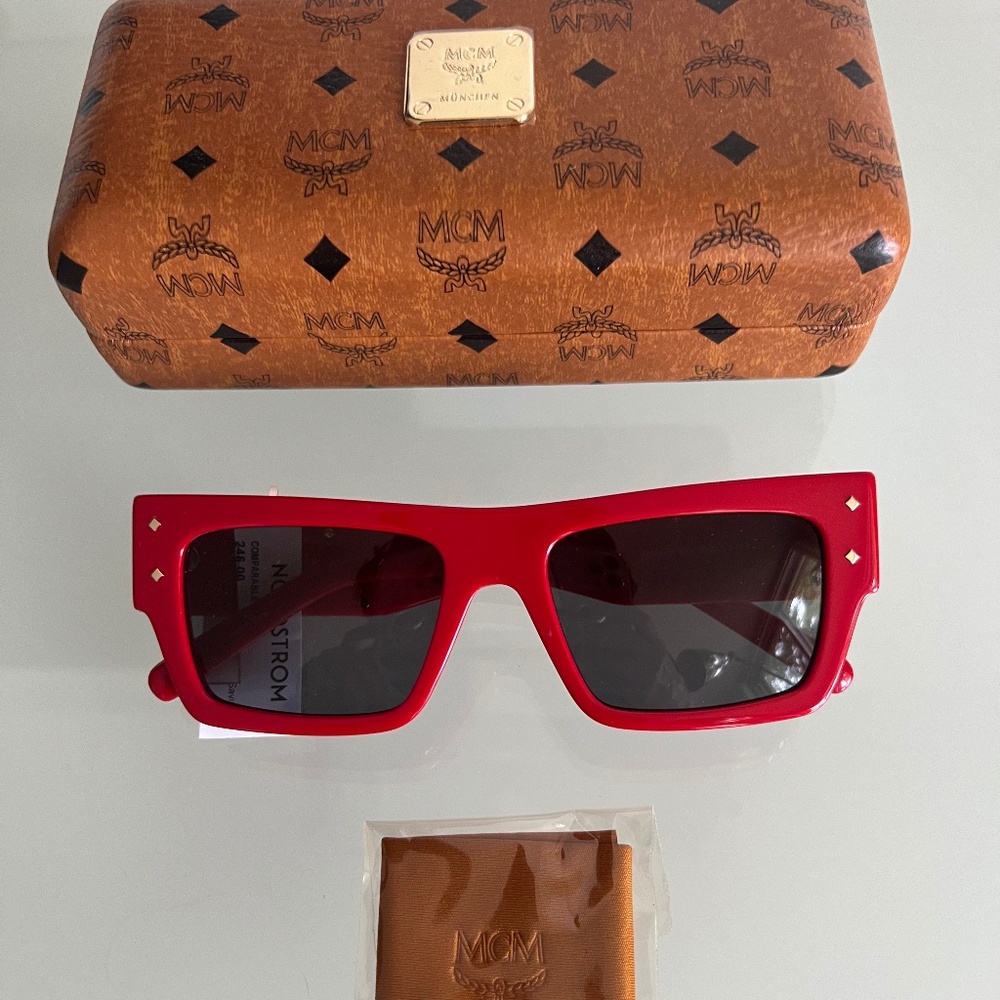 MCM MW0014 Shinny Red Sunglasses